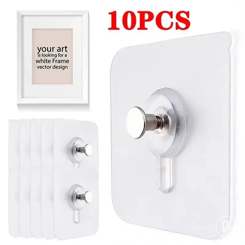 Ganchos adhesivos tipo tornillo impermeables para cocina y baño